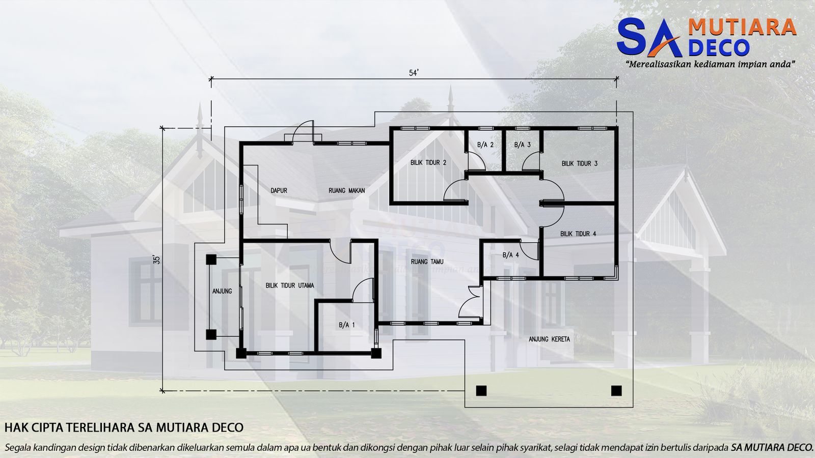 Mutiara Zara 1500 - Floor Plan